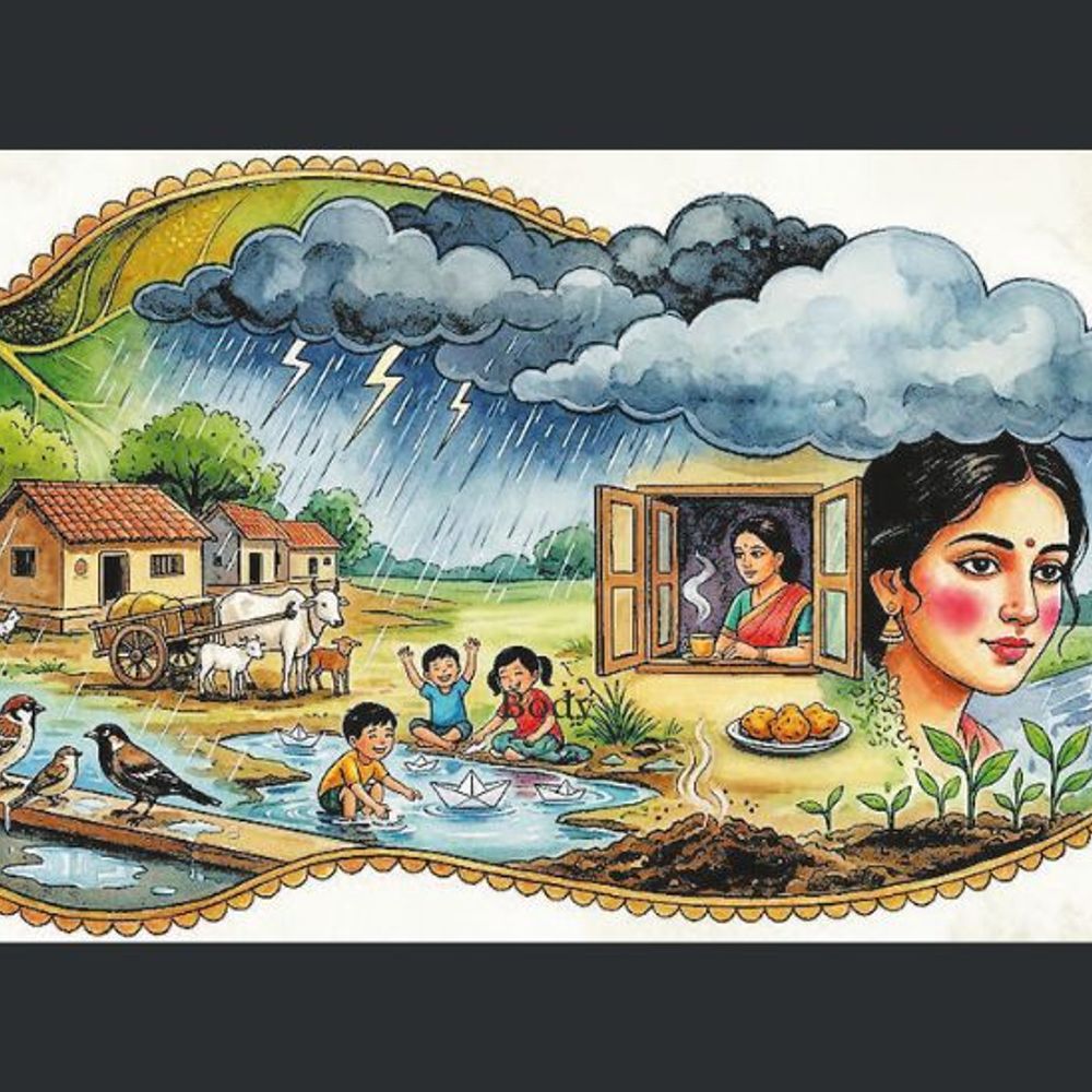 અષાઢી વરસાદ: પ્રકૃતિનું વરદાન અને જીવનની સુંદર રીત