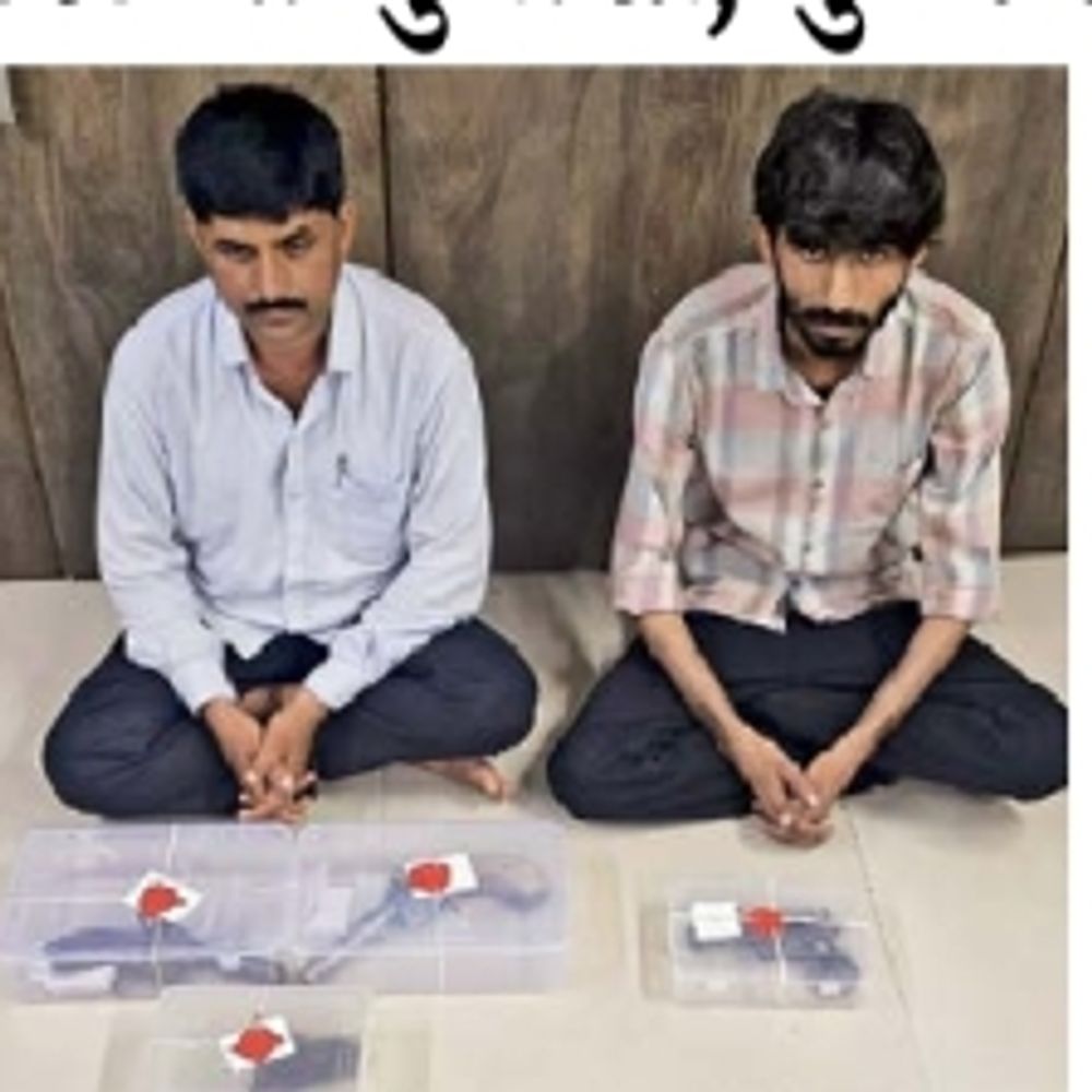 એમપીના સકીલની પૂછપરછમાં ખુલાસો:રાજુલા તાલુકાના પંચાયતના પૂર્વ પ્રમુખના પુત્ર પાસેથી 3 સહીત વધુ 4 હથિયાર જપ્ત