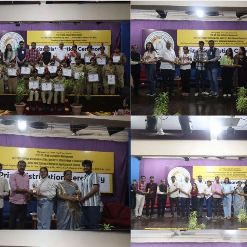 અમરોલી કોલેજમાં વિદ્યાર્થીઓનો ઈનામ વિતરણ કાર્યક્રમ યોજાયો:શૈક્ષણિક સિદ્ધિ અને NCC કેડેટ્સને સન્માનિત કરાયા