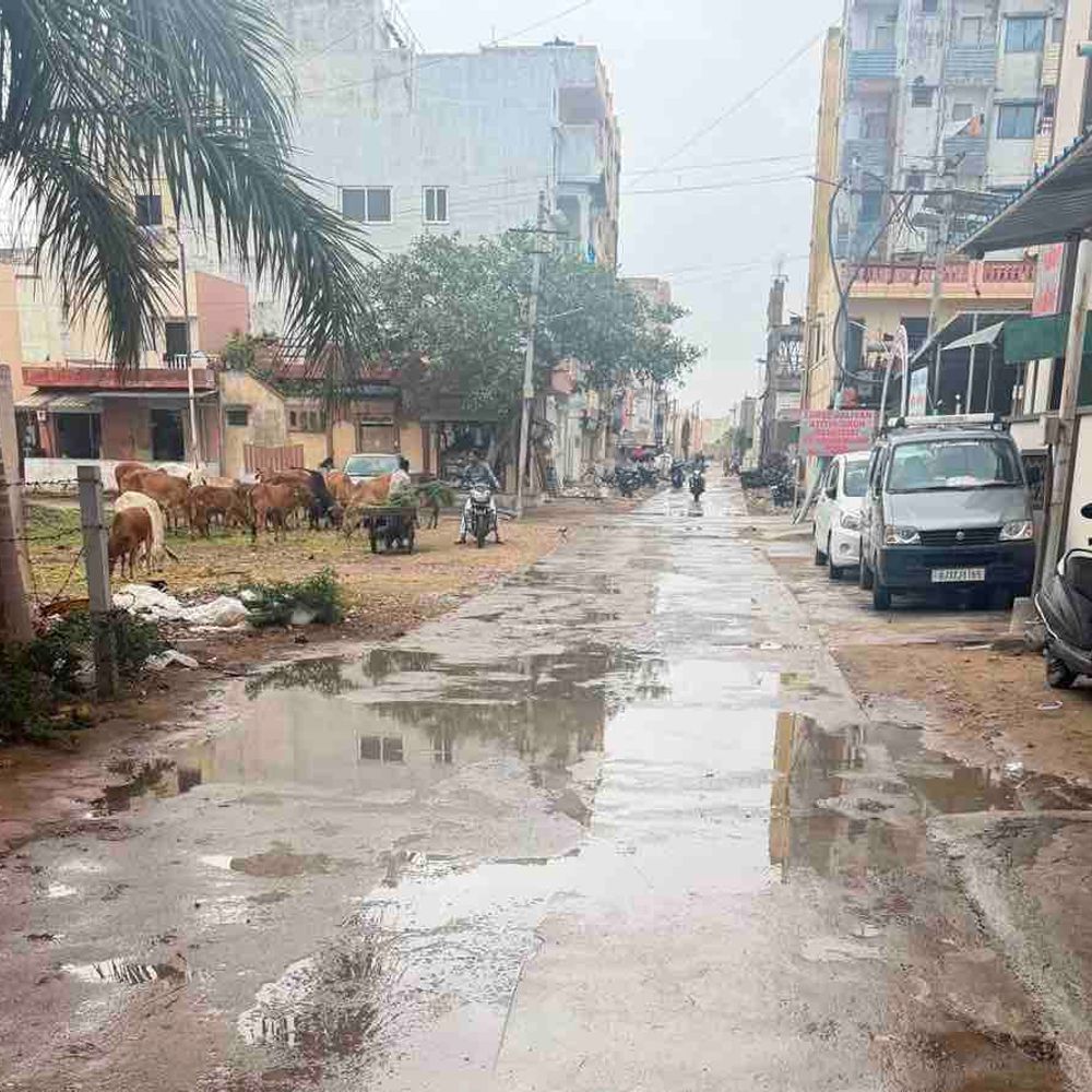દ્વારકાધીશની નગરીમાં મેઘરાજાની એન્ટ્રી:વહેલી સવારે હળવા ઝાપટાથી વાતાવરણમાં પ્રસરી ઠંડક