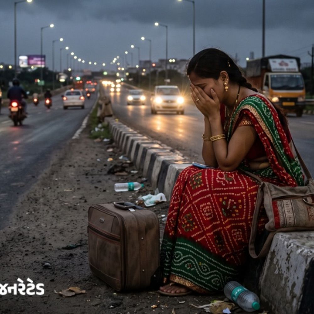 સમાધાનના બહાને પતિએ પત્નીને જામનગરથી વડોદરા બોલાવી:ફરવા લઈ ગયો અને જમાડ્યા બાદ પત્નીને રસ્તા વચ્ચે તરછોડી, ગભરાયેલી યુવતીએ અભયમની મદદ માંગી