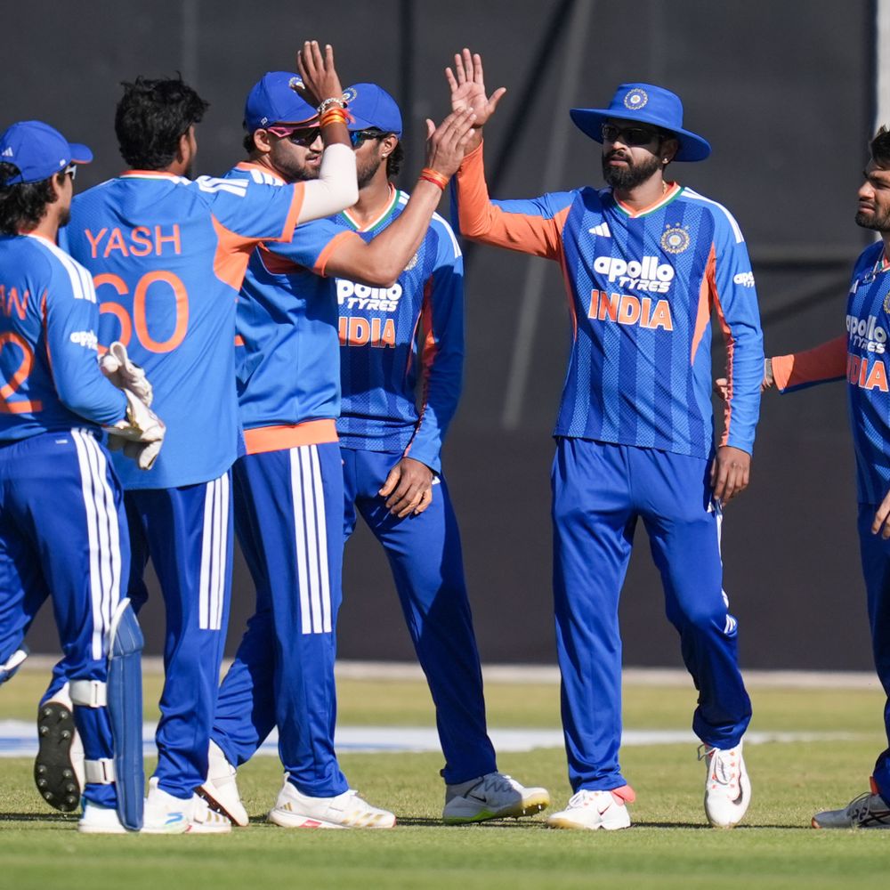 ભારતે ઝિમ્બાબ્વેને 35 રનથી હરાવ્યું:3-0થી T20 સિરીઝ જીતીને વ્હાઇટવોશ કર્યો, વૈભવ સૂર્યવંશીએ 81 રન બનાવ્યા; મયંક યાદવને 3 વિકેટ