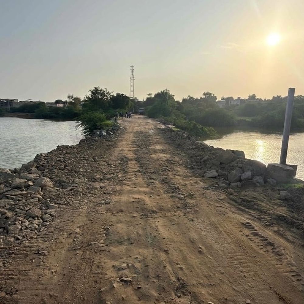 મયુરનગર કોઝવેનું સમારકામ પૂર્ણ, વાહનવ્યવહાર પુનઃ શરૂ:પાણીના પ્રવાહથી નુકસાન બાદ માર્ગ-મકાન વિભાગે કામગીરી કરી