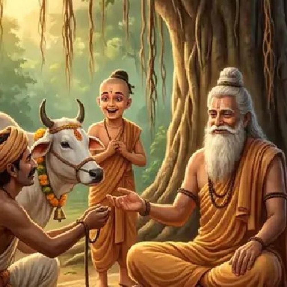 ગુરુની શીખ: સંતોષ એટલે મહેનત છોડવી નહીં, પણ લાલચથી મુક્ત રહેવું.
