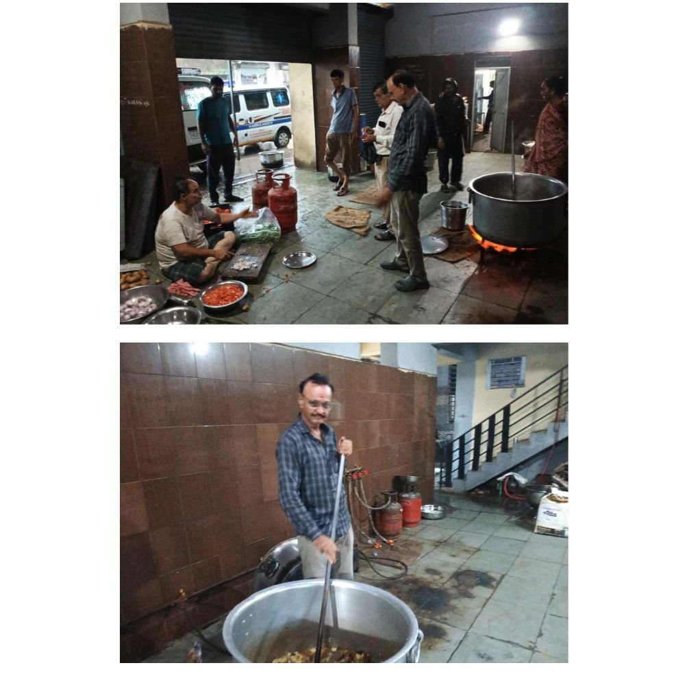 મોરબી:ભારે વરસાદમાં ઝૂંપડપટ્ટી, સ્થળાંતરિતો માટે ભોજનની વ્યવસ્થા કરી માનવતા મહેકાવાઇ