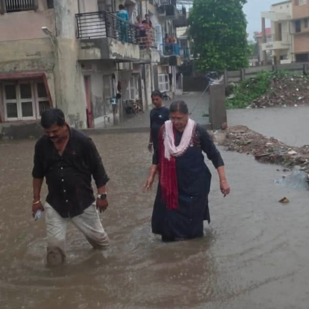પાટણમાં નીચાણવાળા વિસ્તારો જળબંબાકાર