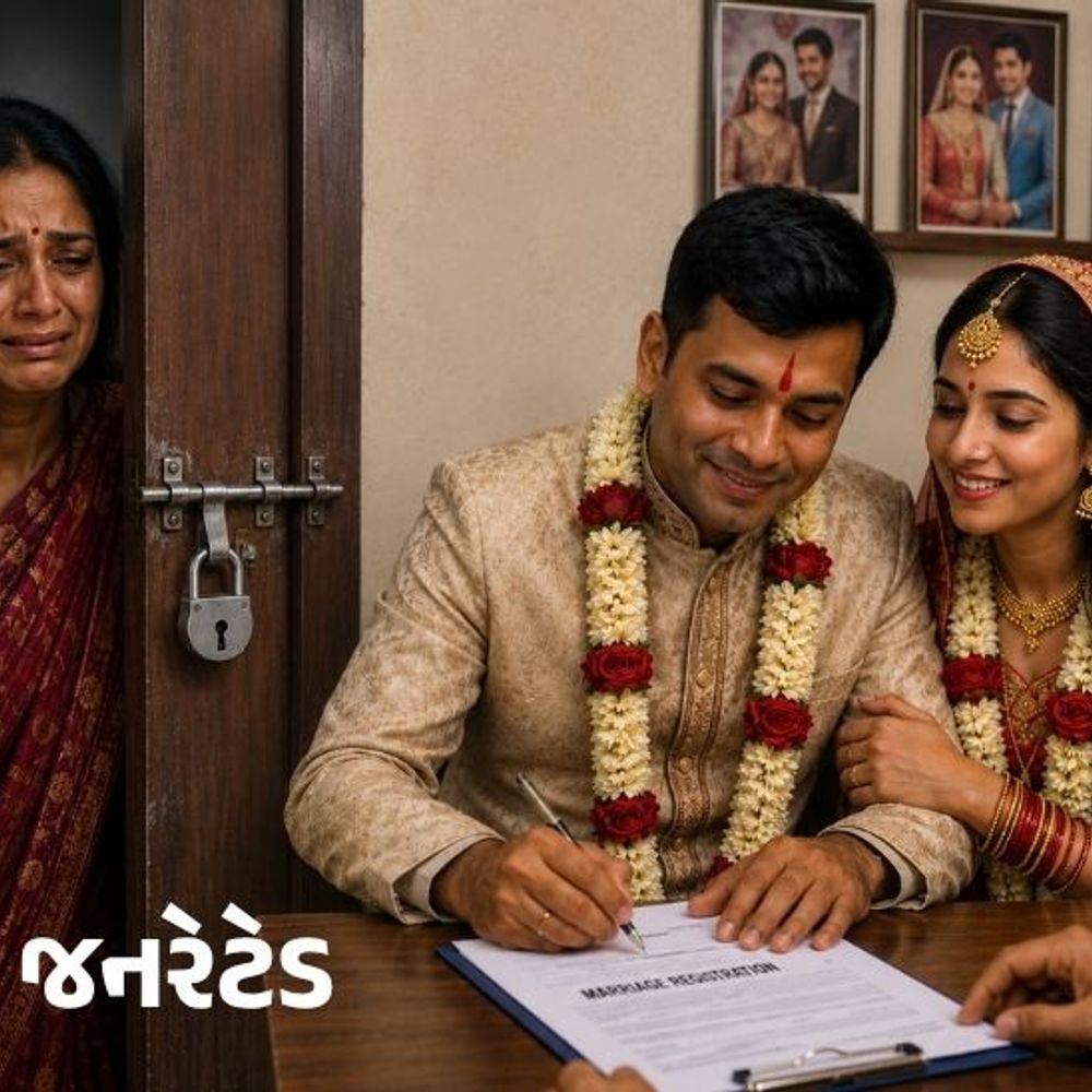 પત્નીને ઘરમાં પૂરી પતિ મેરેજ બ્યૂરોમાં સાળી સાથે પરણ્યો:દીકરા સાથે સાસરે પહોંચી તો પતિએ ધમકાવી કહ્યું- 'તારા બે ઘર મારા નામે કરી દે તો જ હું તારી સાથે રહીશ'