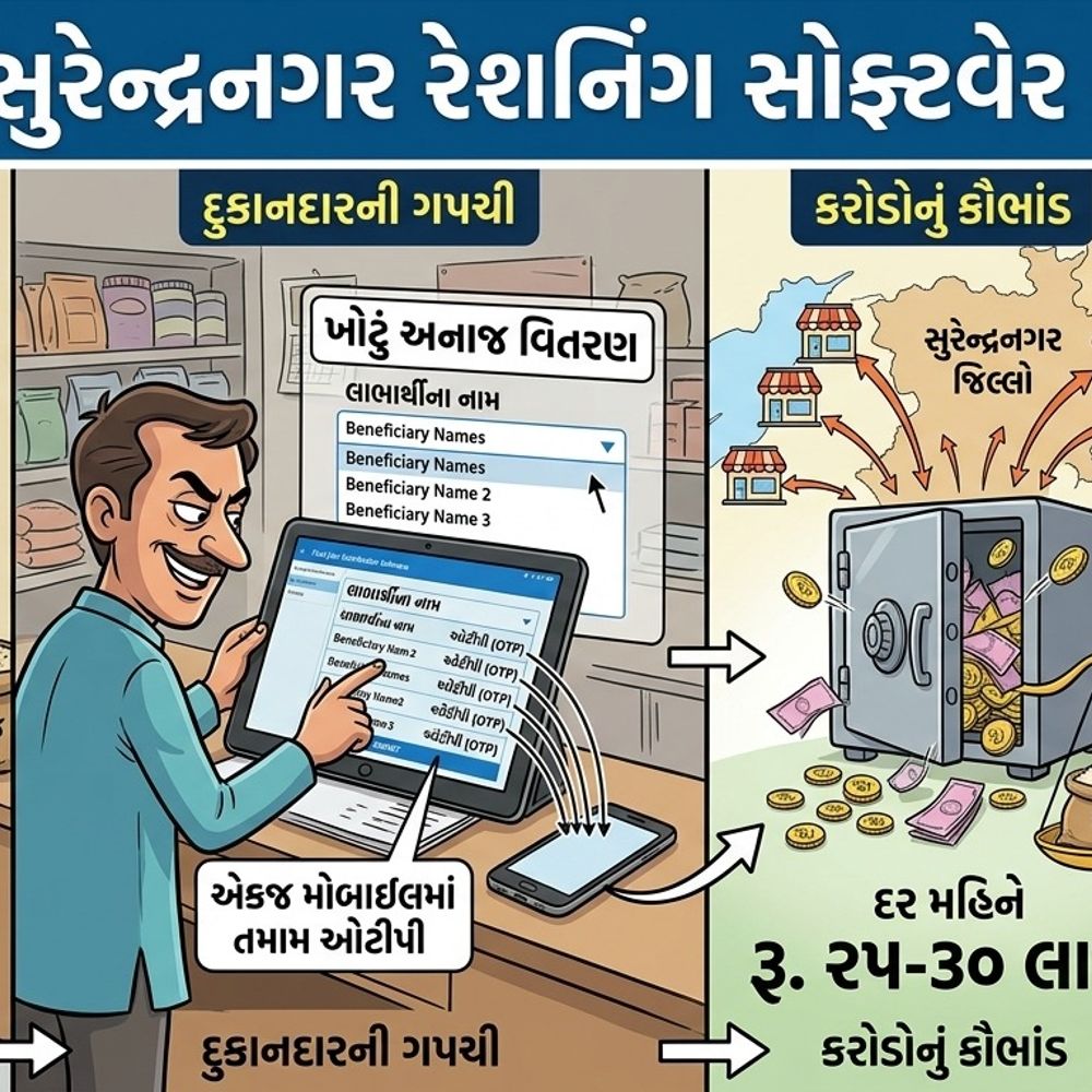 2.44 કરોડના અનાજ કૌભાંડમાં 15 દુકાનદારોના લાયસન્સ રદ