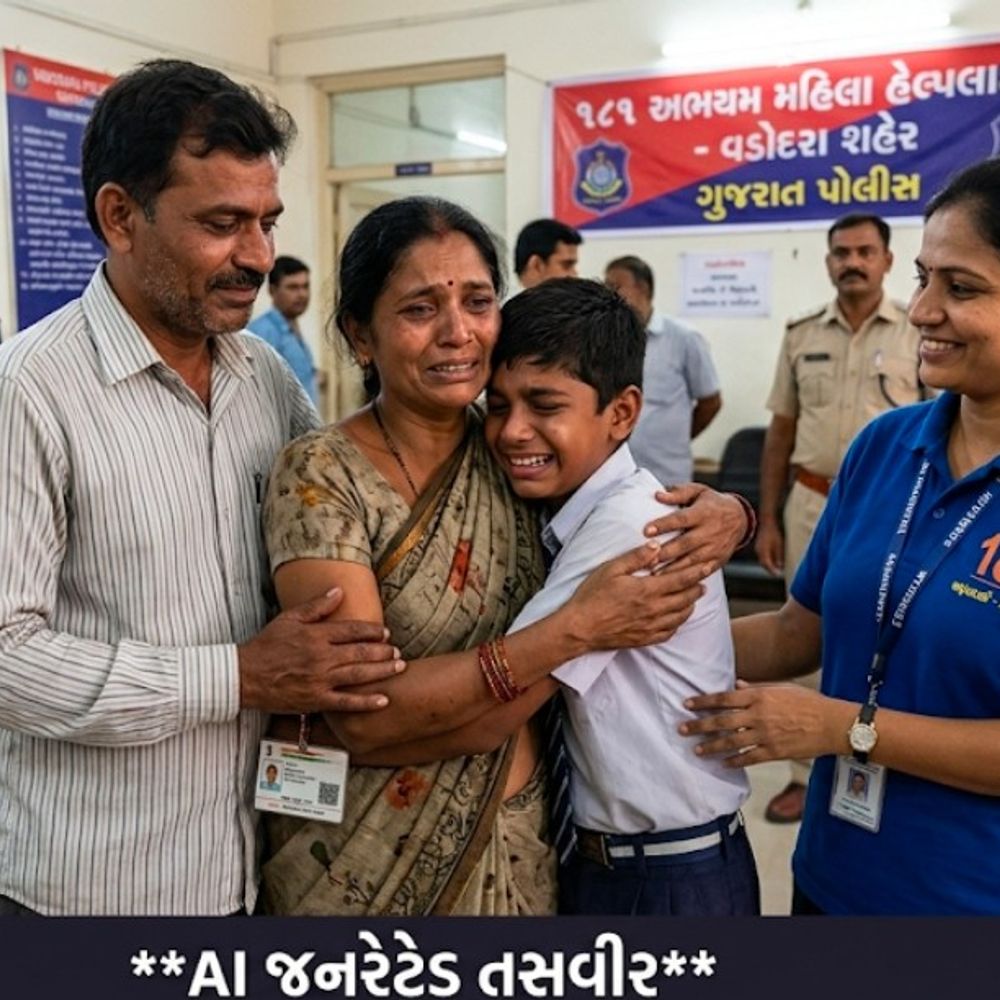 મહિલા ઘરે જવા તૈયાર ન હોવાથી કાઉન્સિલિંગ કરાયુ:8 દિવસથી વડોદરામાં ભટકતી અમદાવાદની મહિલાનું 181 અભયમની મદદથી પરિવાર સાથે પુનઃમિલન કરાયું, પરિવારજનોએ અભયમનો આભાર માન્યો