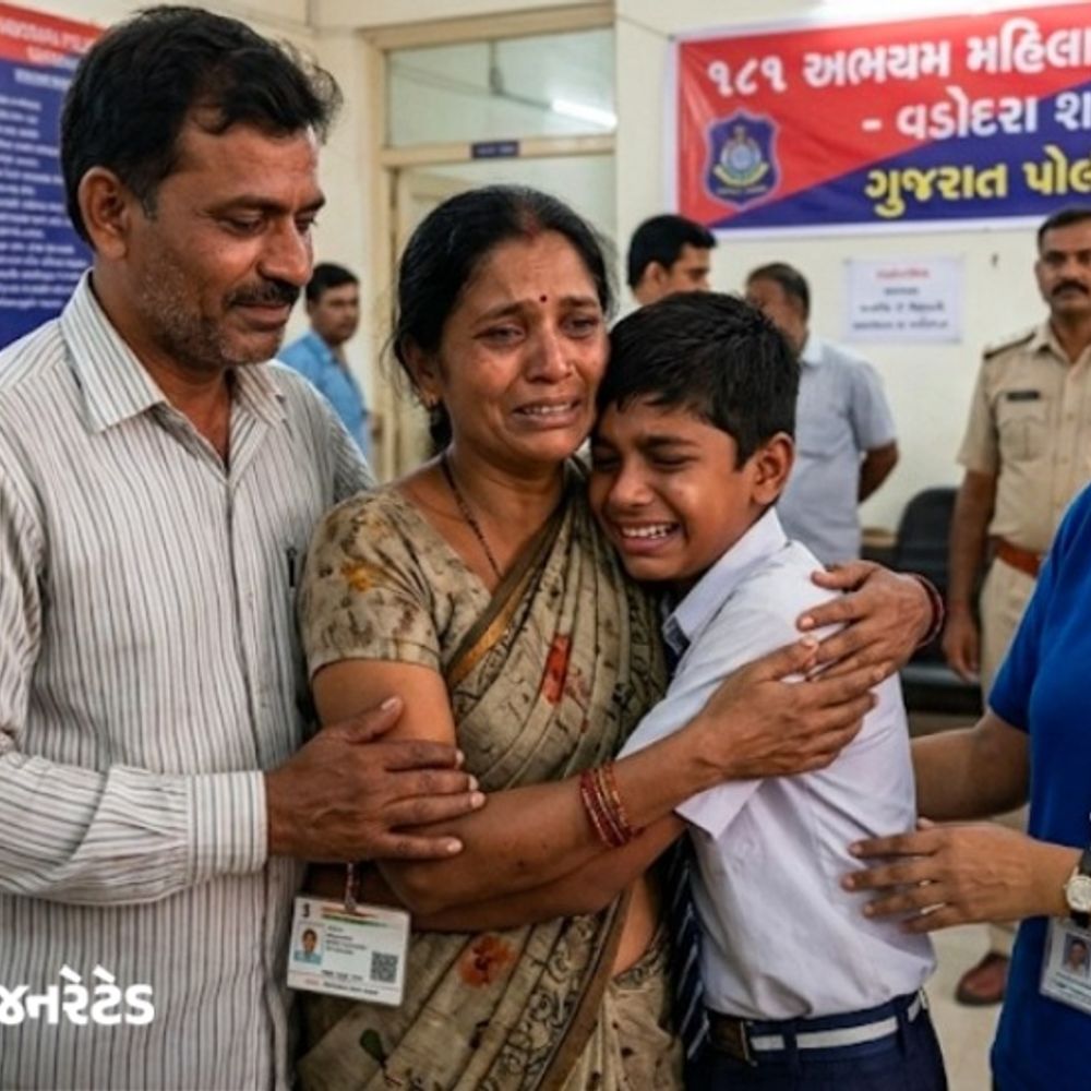 મહિલા ઘરે જવા તૈયાર ન થતાં કાઉન્સિલિંગ કરાયું:અમદાવાદની મહિલા 8 દિવસથી વડોદરામાં ભટકતી, 181 અભયમની મદદથી પરિવાર સાથે પુનઃમિલન