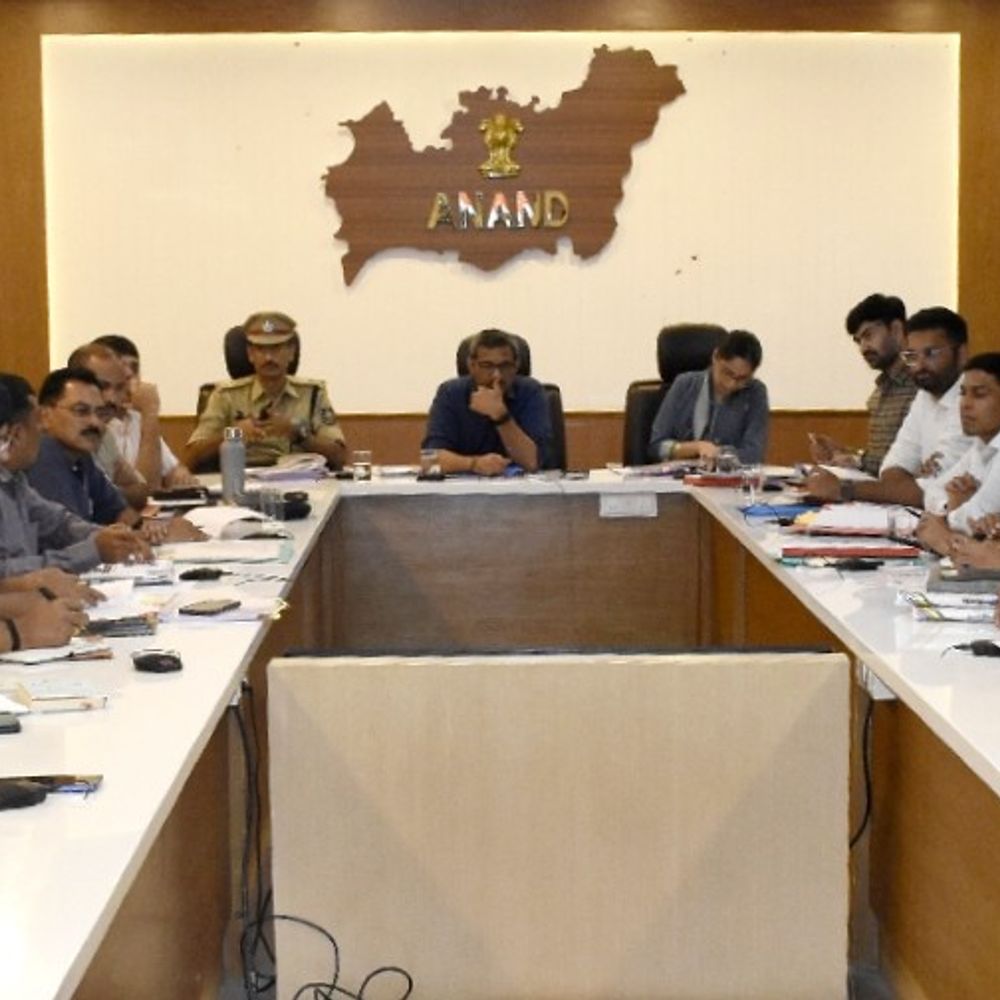 આણંદમાં જિલ્લા માર્ગ સલામતી સમિતિની બેઠક યોજાઈ:કલેક્ટર પ્રવીણ ચૌધરીએ સલામતી માટે ત્વરિત કાર્યવાહીના સૂચનો કર્યા