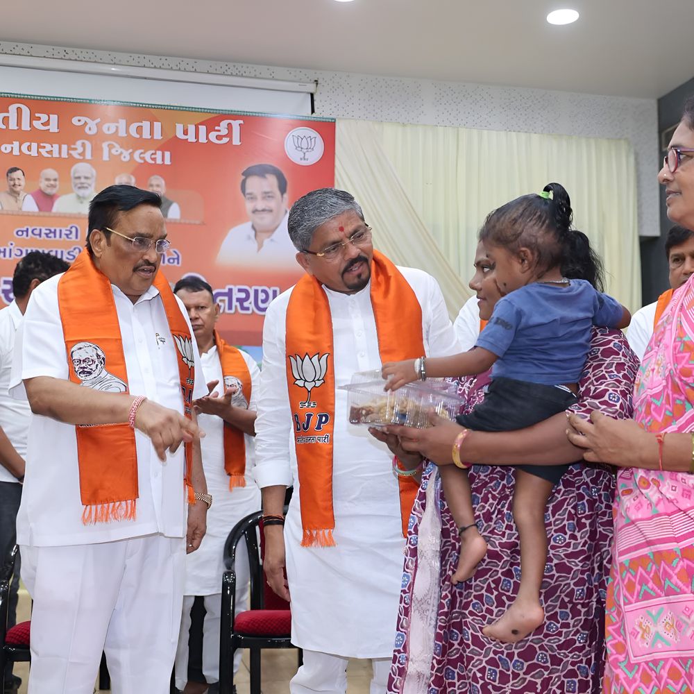 નવસારી જિલ્લા ભાજપની 4036 કુપોષિત બાળકોને સુપોષિત બનાવવાની અનોખી પહેલ