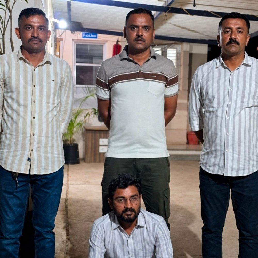 ગાંધીધામ કોર્ટ વોરંટથી ફરાર આરોપી LCBએ ઝડપ્યો:માંડવી નજીક કોડાય પુલ પાસેથી બાતમીના આધારે ધરપકડ
