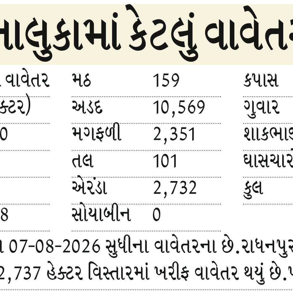 રાધનપુર-સાંતલપુરમાં ભારે વરસાદથી પાકને નુકસાન