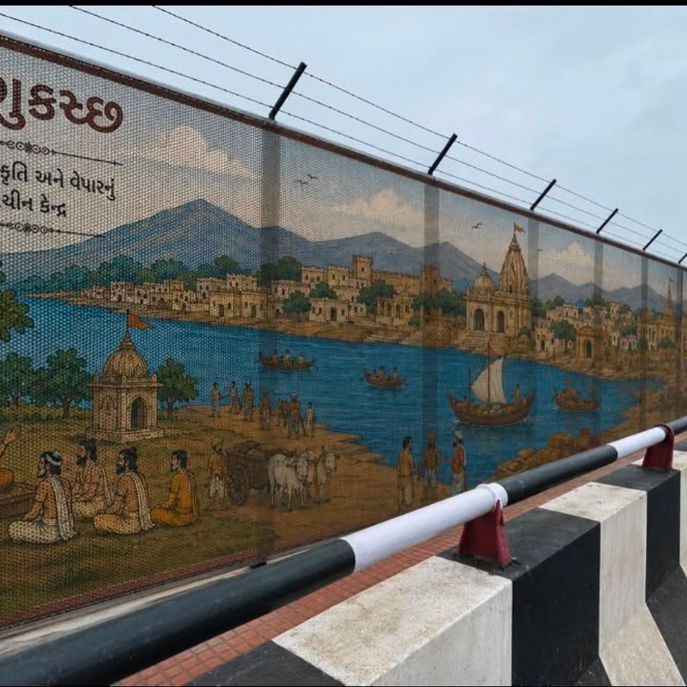 નર્મદા મૈયા બ્રિજ પર કલાત્મક પેઇન્ટિંગ કરાવવાની માગ:સેફ્ટી ગ્રીલને હવે શહેરની ઐતિહાસિક અને સાંસ્કૃતિક ઓળખ સાથે જોડવાની ધારાસભ્યને રજૂઆત
