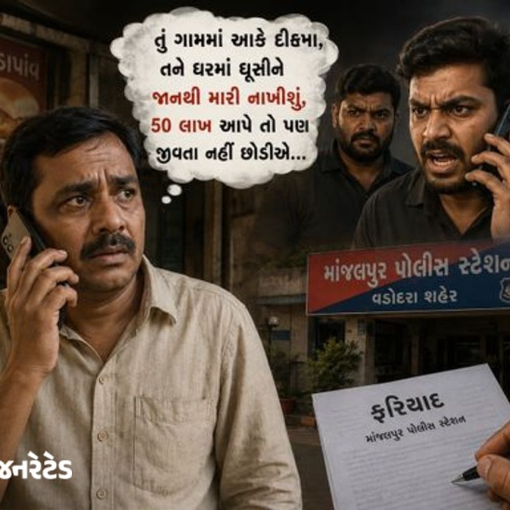 ફોન પર ગાળો આપી મારી નાખવાની પિતરાઈ ભાઈઓની ધમકી:ત્રણ વર્ષ જૂના ઝઘડાની અદાવત, માંજલપુર પોલીસમાં ફરિયાદ નોંધાઈ