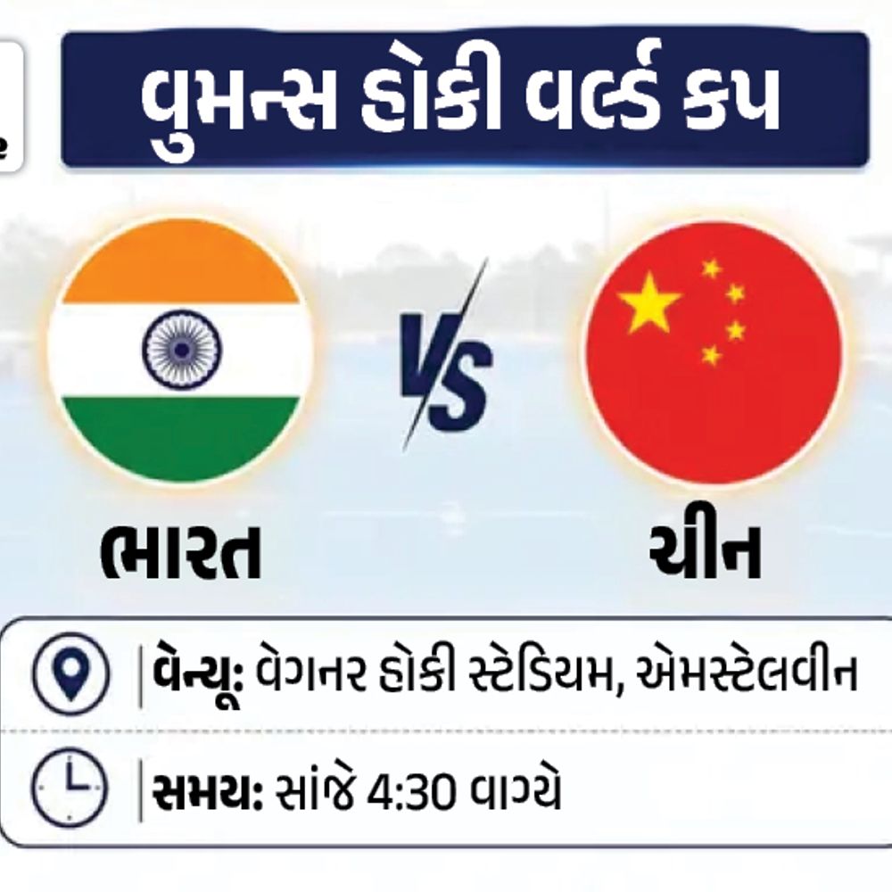 વુમન્સ હોકી વર્લ્ડ કપમાં ભારતની પહેલી મેચ:પેરિસ ઓલિમ્પિકની સિલ્વર મેડલિસ્ટ ચીન સામે ટક્કર; ગોલકીપર સવિતા પર નજર
