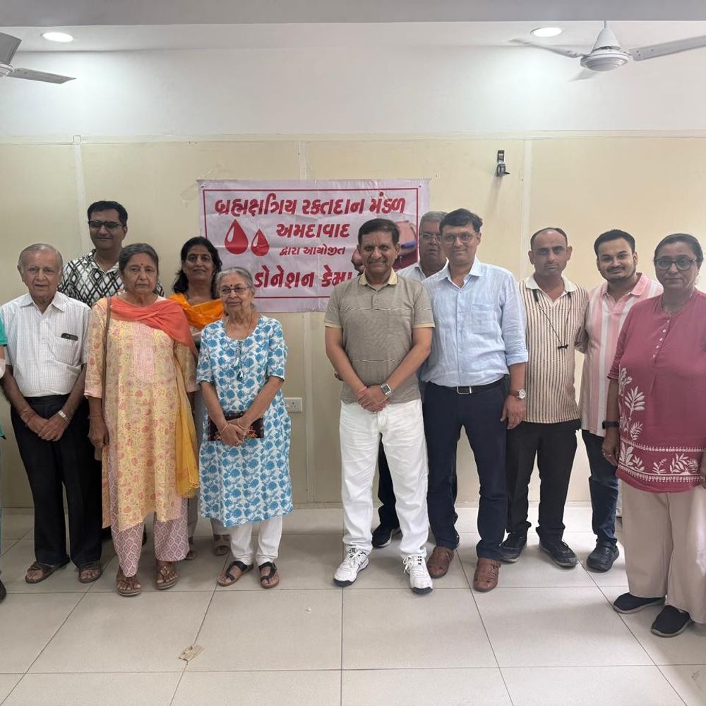 બ્રહ્મક્ષત્રિય રક્તદાન મંડળ દ્વારા રક્તદાન કેમ્પ:યુવાનોના ઉત્સાહથી જીવરાજ મહેતા હોસ્પિટલમાં યોજાયો