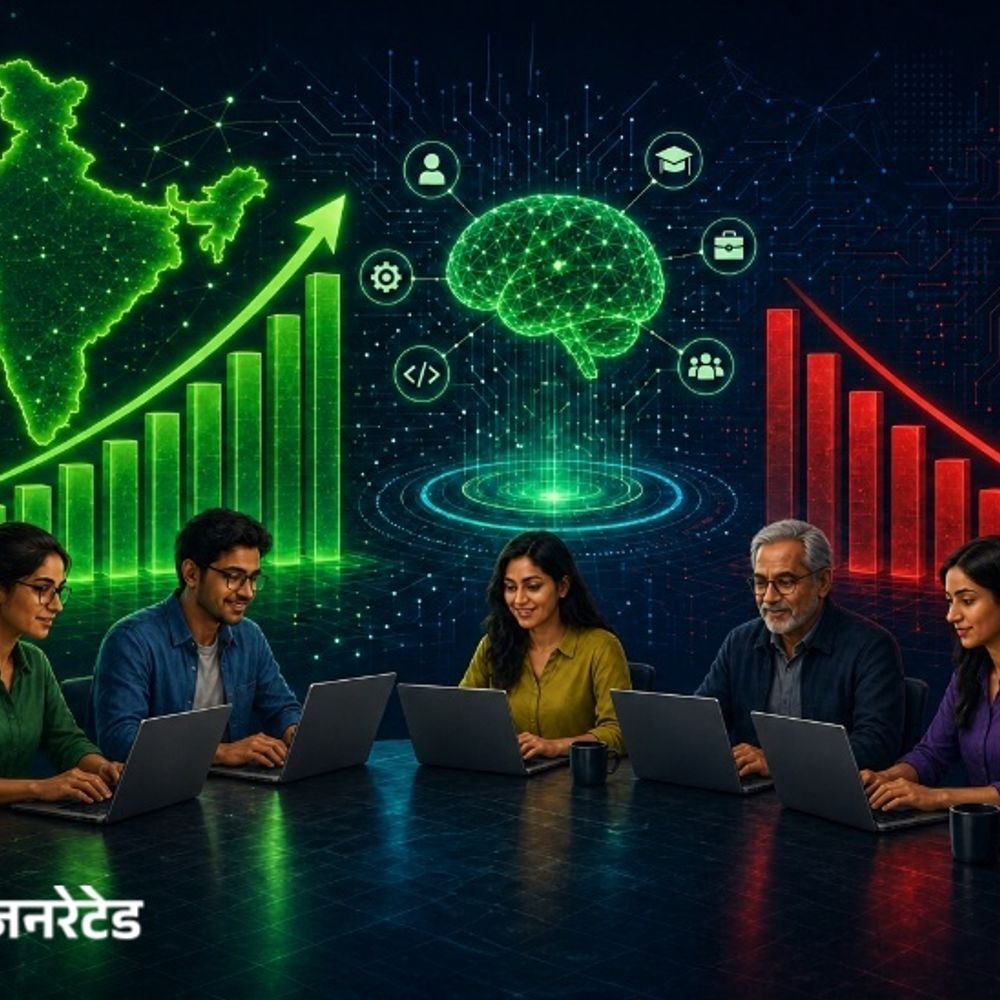 AI ભારતમાં નોકરીઓ છીનવવા કરતાં વધુ આપી રહ્યું છે:નોમુરા રિપોર્ટમાં દાવો- સિનિયર કર્મચારીઓની માગ વધી, જુનિયર કોડિંગ અને ટેસ્ટિંગ જોબ્સ જોખમમાં