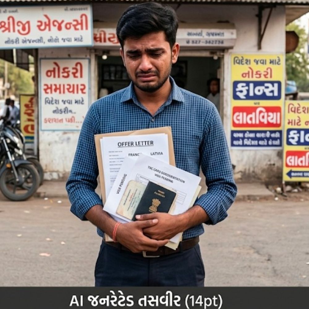 ફ્રાન્સ અને લાતવિયામાં નોકરી અપાવવાના બહાને ઠગાઈ:આણંદના યુવક પાસેથી વડોદરાના એજન્ટે 9.50 લાખ રૂપિયા પડાવ્યા, વિદેશમાં મોકલી TRC કાર્ડના નામે પણ ધક્કા ખવડાવ્યા