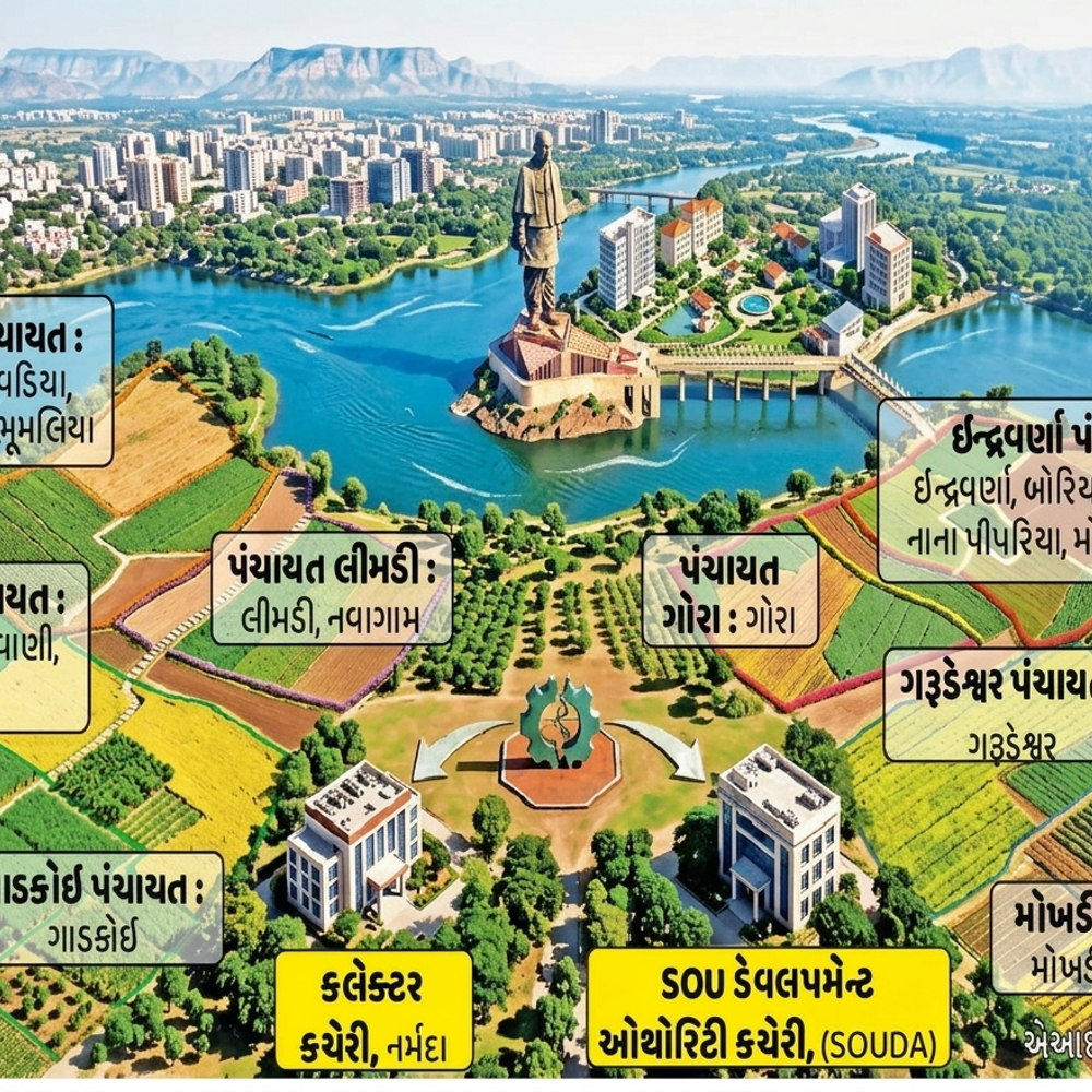 SOU નજીક 500 એકર જમીનો બિનખેતી ન થતાં રોકાણકારોના ₹100 કરોડ ફસાયા