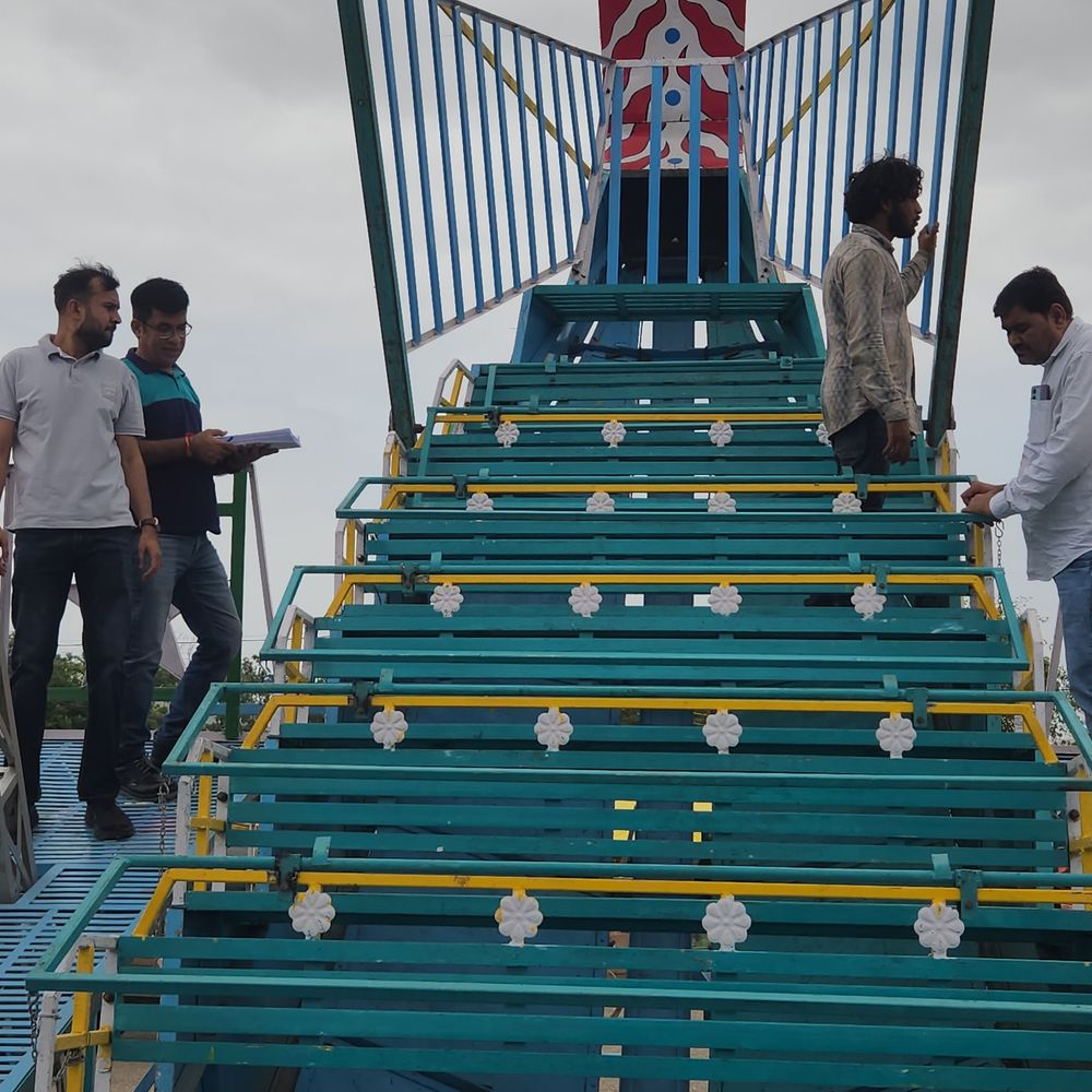 જામનગરમાં શ્રાવણી મેળાની રાઈડનું ચેકિંગ:સલામતી ચકાસણી બાદ 13 મોટી, 7 નાની રાઈડને લાઇસન્સ મળશે