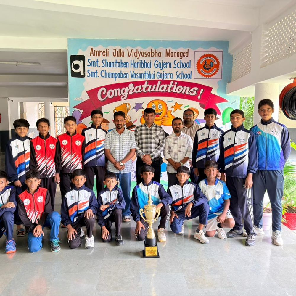 ગજેરા કેમ્પસના અંડર-15 હોકી ટીમે સુરતમાં સુવર્ણ પદક જીતી અમરેલી જિલ્લાનું ગૌરવ વધાર્યું