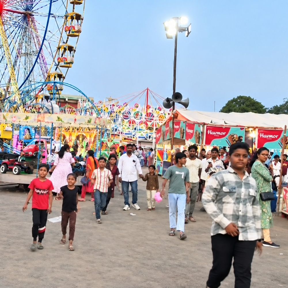 સુરેન્દ્રનગરમાં બંધ લોકમેળો જાહેર જનતા માટે ખુલ્લો મુકાયો:તંત્રની મંજૂરી મળતા મેળાના માણીગરોમાં ખુશીનો માહોલ, 7 સપ્ટેમ્બર સુધી ચાલશે