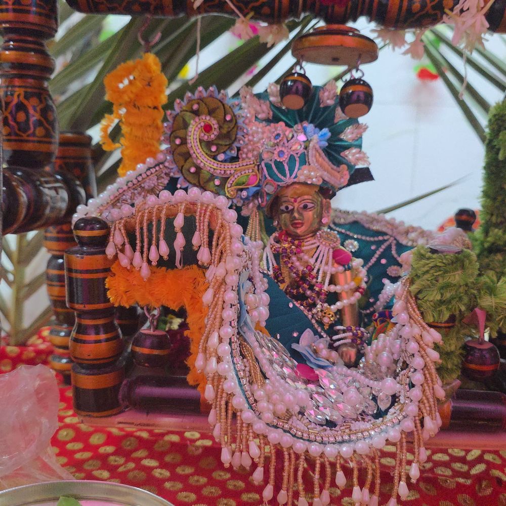 પાટણના રામજી મંદિરમાં જન્માષ્ટમી પર સત્યનારાયણ કથા:જન્મોત્સવ અને મટકી ફોડ પણ યોજાયા, ભક્તોએ દર્શનનો લાભ લીધો