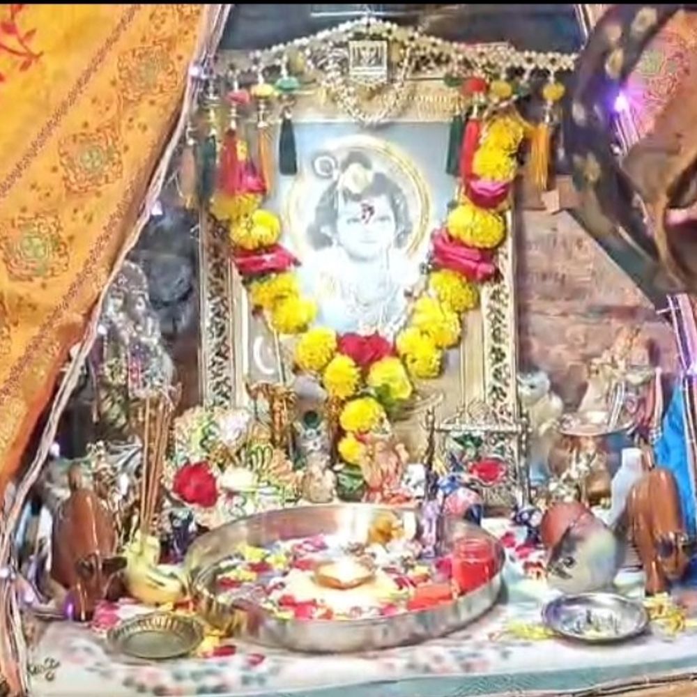 સુરેન્દ્રનગરના આંબેડકરનગર-3માં જન્માષ્ટમીની ઉજવણી:ચાવડા પરિવાર દ્વારા ભગવાન શ્રીકૃષ્ણના હિંડોળાનું આયોજન, મોટી સંખ્યામાં લોકો હાજર