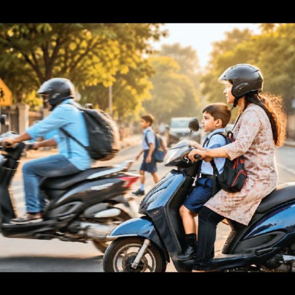 શાળાએ બાળકોને વાહનમાં લઈ જતાં માતા-પિતા, શું તમે સુરક્ષાનું ધ્યાન રાખો છો?