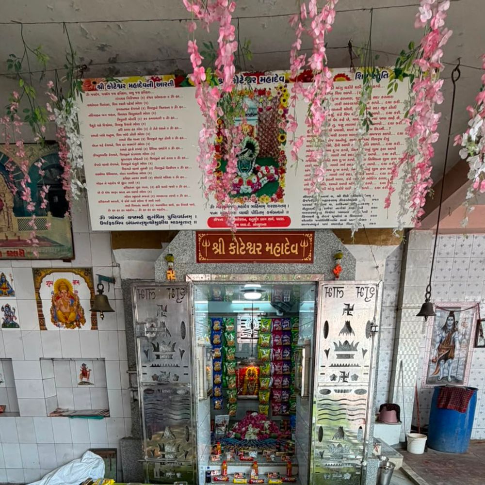 પાટણના કોટેશ્વર મહાદેવ મંદિરમાં ૧૦૮ કમળ પુજા:શ્રાવણના અંતિમ સોમવારે અન્નકૂટ ભરાયો; ભક્તોએ દર્શનનો લાભ લીધો