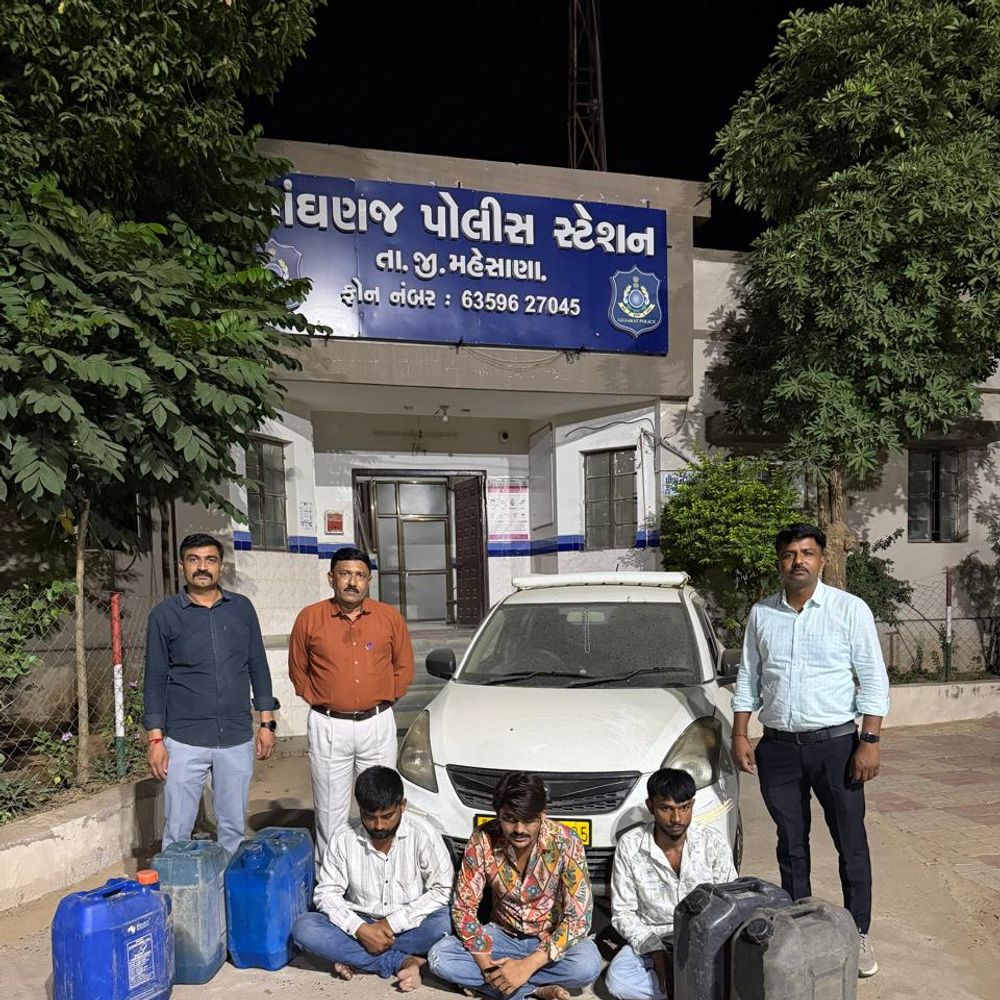 અમદાવાદના ત્રણ ચોર લાંઘણજ પોલીસની ઝપટમાં