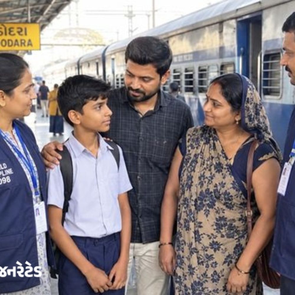 હોસ્ટેલમાં રહેવું ન ગમતાં ધોરણ-8નો વિદ્યાર્થી ભાગ્યો:સુરતથી એકલો ટ્રેનમાં બેસી વડોદરા પહોંચ્યો, સતર્ક મુસાફર અને ચાઈલ્ડ હેલ્પલાઈને પિતા સાથે મિલન કરાવ્યું