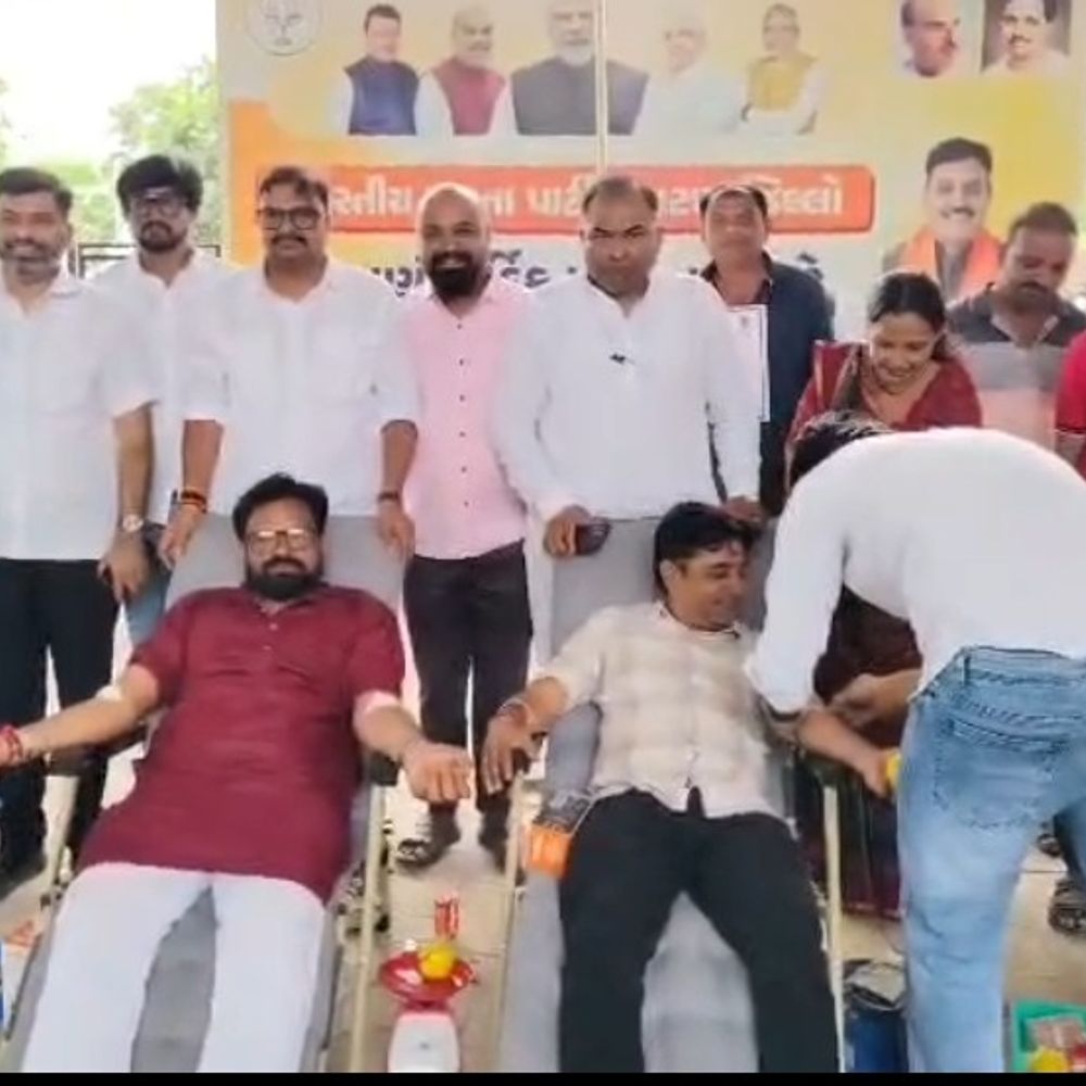 પાટણમાં વડાપ્રધાનના જન્મદિન નિમિત્તે રક્તદાન કેમ્પ શરૂ:નરેન્દ્ર મોદીના જન્મદિવસને 'સેવા દિવસ' તરીકે ઉજવી, જિલ્લા ભાજપ કાર્યાલય ખાતે આયોજન
