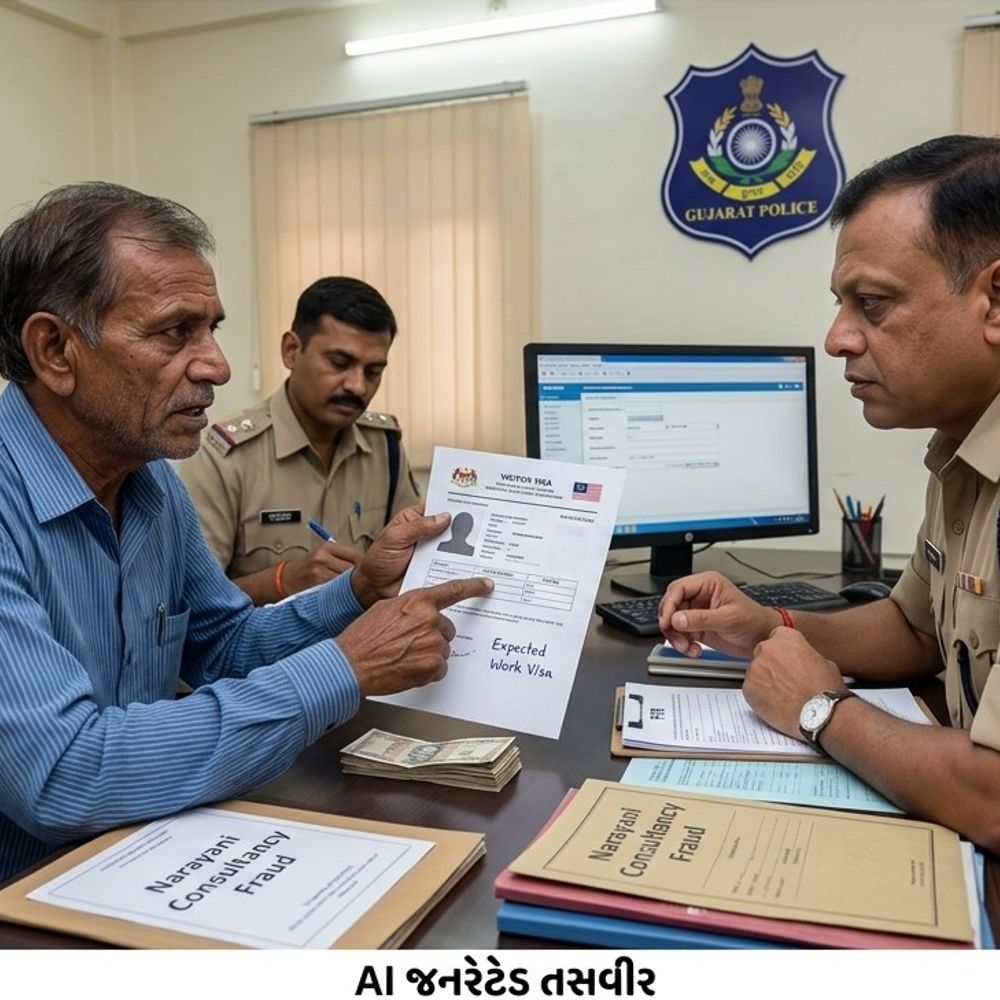 મલેશિયામાં નોકરીના વર્ક વિઝાના બહાને ઠગાઈ:વડોદરાના એજન્ટે હાલોલના સિક્યુરિટી સુપરવાઇઝર પાસેથી 1 લાખ રૂપિયા પડાવ્યા, વર્ક વિઝાના બદલે વિઝિટર વિઝા પર મલેશિયા મોકલી આપ્યા
