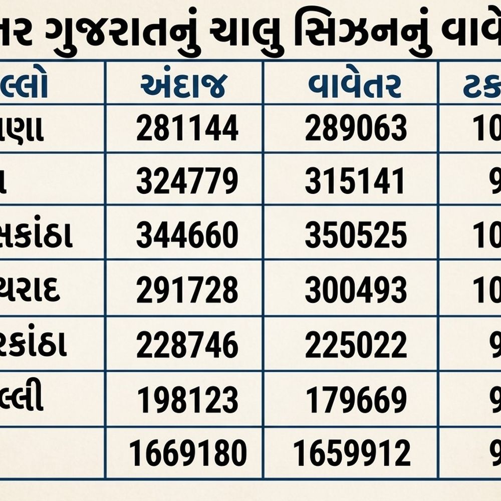 ઉત્તર ગુજરાતમાં સારા વરસાદે તુવેરનું વાવેતર બમણું