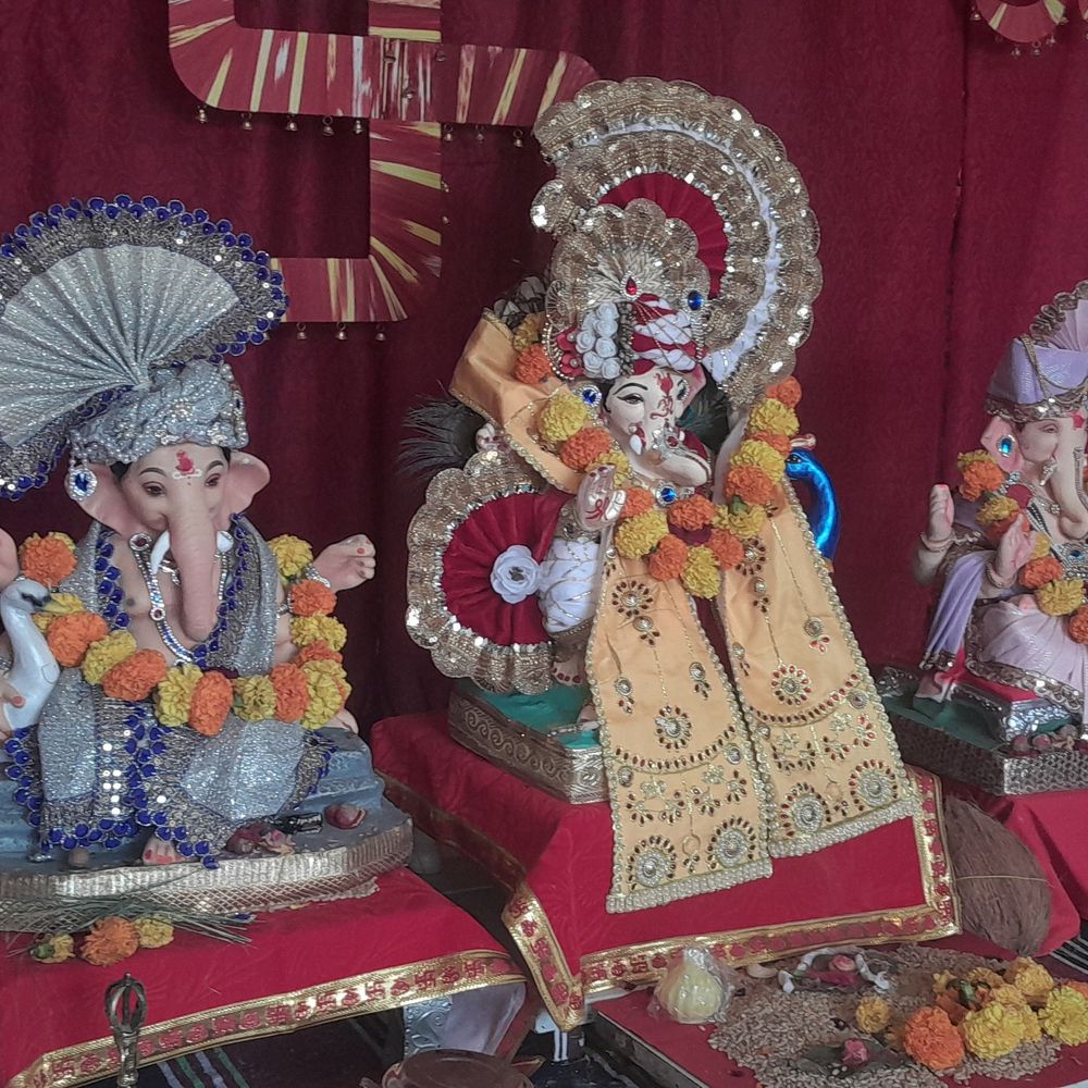 મુક્તિધામ સોસાયટીમાં ગણપતિદાદાનું ઇકો ફ્રેન્ડલી વિસર્જન:ન્યુ સમા રોડ પર સાત દિવસના ઉત્સવ બાદ મૂર્તિનું વિસર્જન કરાયું