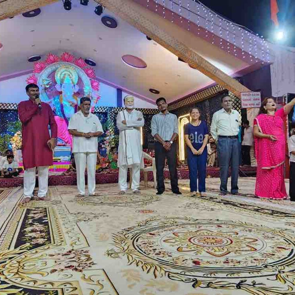 વાંકાનેરમાં નમો સેવા ગાથા અંતર્ગત શેરી નાટકો યોજાયા:માર્કેટ ચોક ગણપતિ ઉત્સવમાં ધારાસભ્ય જીતુ સોમાણીની હાજરીમાં 4 હજાર લોકો જોડાયા