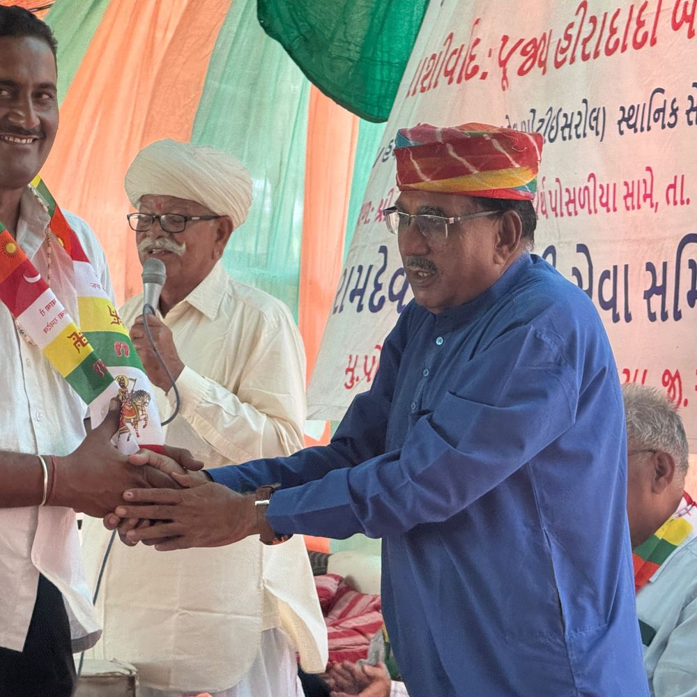 પોસાલીયામાં 24મા નિઃશુલ્ક ભંડારાનું સમાપન:મોટી ઇસરોલ બાબા રામદેવ સેવા સમિતિના સહયોગથી ચાલતા ભંડારામાં સંતો-મહંતો અને ગ્રામજનો હાજર રહ્યા