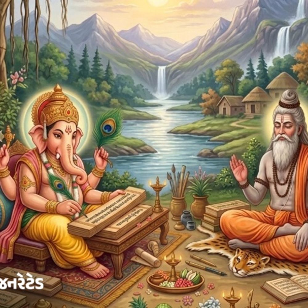 મહાભારતના લેખક બનવા ગણેશજીએ શરત મૂકી:મહર્ષિ વેદવ્યાસે ઉપાય શોધ્યો; જાણો સફળતા માટે એકાગ્રતા અને સમજ કેમ જરૂરી