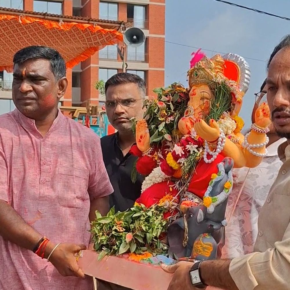 ભરૂચમાં ત્રણ કૃત્રિમ જળકુંડમાં ગણેશ પ્રતિમાઓનું વિસર્જન:નર્મદા નદીમાં પ્રદૂષણ અટકાવવા તંત્રએ ખાસ વ્યવસ્થા કરી, ભક્તોએ પણ સહયોગ આપ્યો