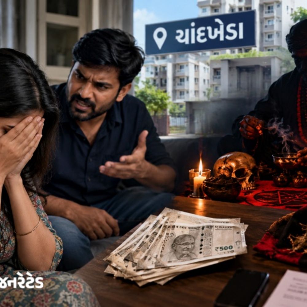 ચાંદખેડામાં પતિની પત્ની સામે કાળાજાદૂની ફરિયાદ:લગ્ન બાદ તાંત્રિક વિધિના નામે રૂપિયા પડાવ્યાનો આક્ષેપ, ખોટા કેસમાં ફસાવવાની ધમકી આપી