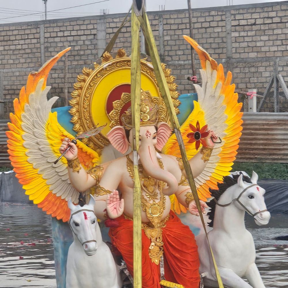 ઉત્સવ:છોટી કાશીમાં ગણેશોત્સવ દરમિયાન 2 કુત્રિમ કુંડમાં 7,205 મૂર્તિઓનું ભાવસભર વિસર્જન