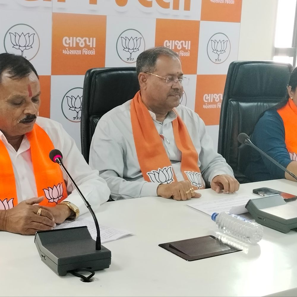 ભાજપના કોંગ્રેસ પર પ્રહાર:ચૂંટણી પંચને બદનામ કરવાના વિપક્ષના પ્રયાસો સામે જિલ્લા ભાજપ લાલઘૂમ, ગિરીશ રાજગોરે પ્રેસ કોન્ફરન્સ યોજી પ્રહારો કર્યા