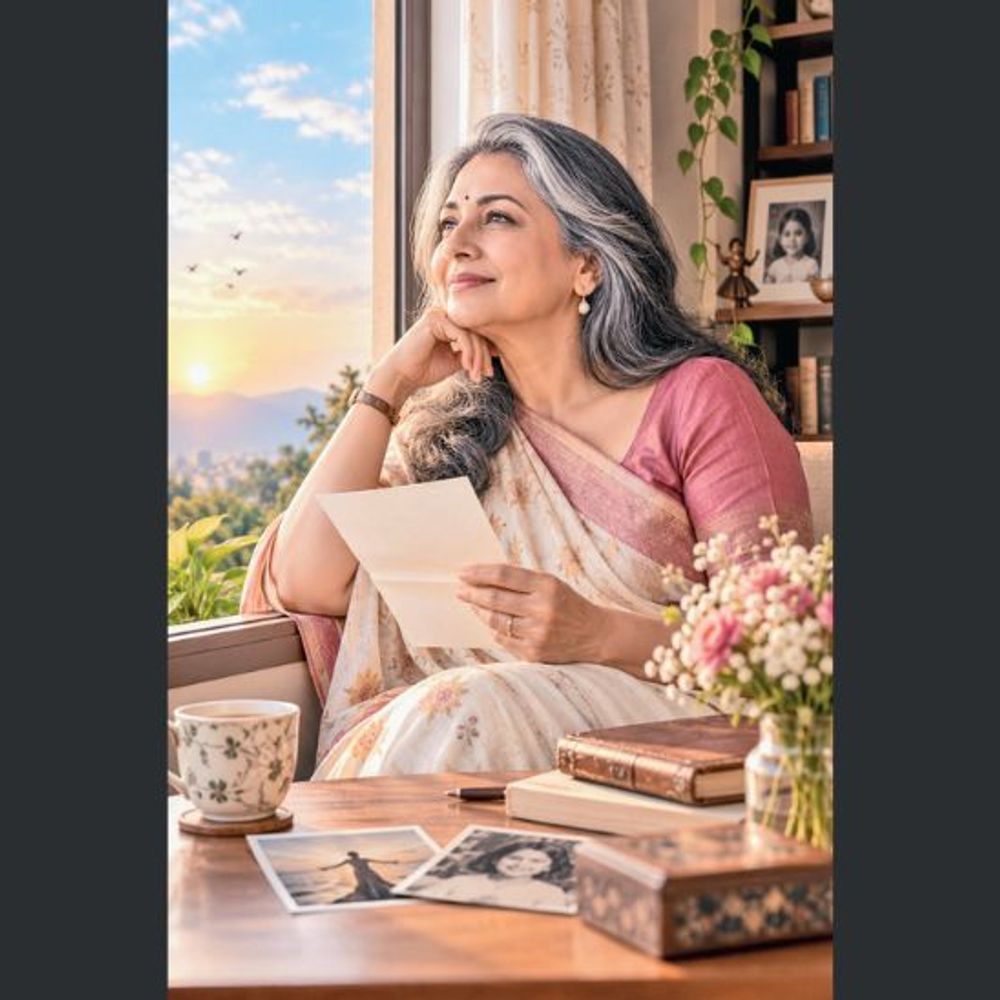 60મી જન્મદિવસે સ્વયંને સંબોધતો એક સ્ત્રીનો આભાર અને ઉજવણીનો પત્ર