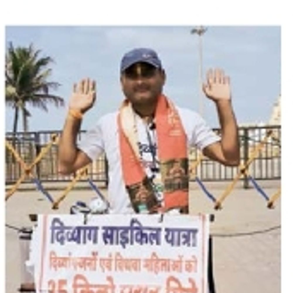 દિવ્યાંગ-વિધવા માટે 35 કિલો રાશનની માંગ, સોમનાથથી દિલ્હી સાઇકલ યાત્રા