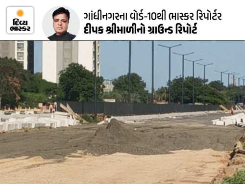 ગાંધીનગરના રાંદેસણના બિસ્માર રસ્તા