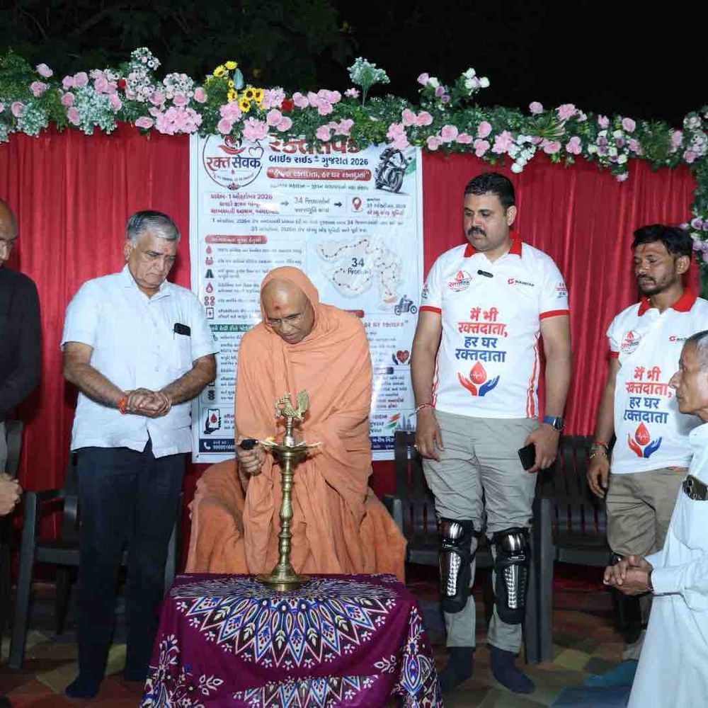 રક્તદાન જાગૃતિ માટે બાઈક રાઈડ મોરબી પહોંચી:'હું પણ રક્તદાતા, હર ઘર રક્તદાતા' સૂત્ર સાથે ભવ્ય સ્વાગત કરાયું