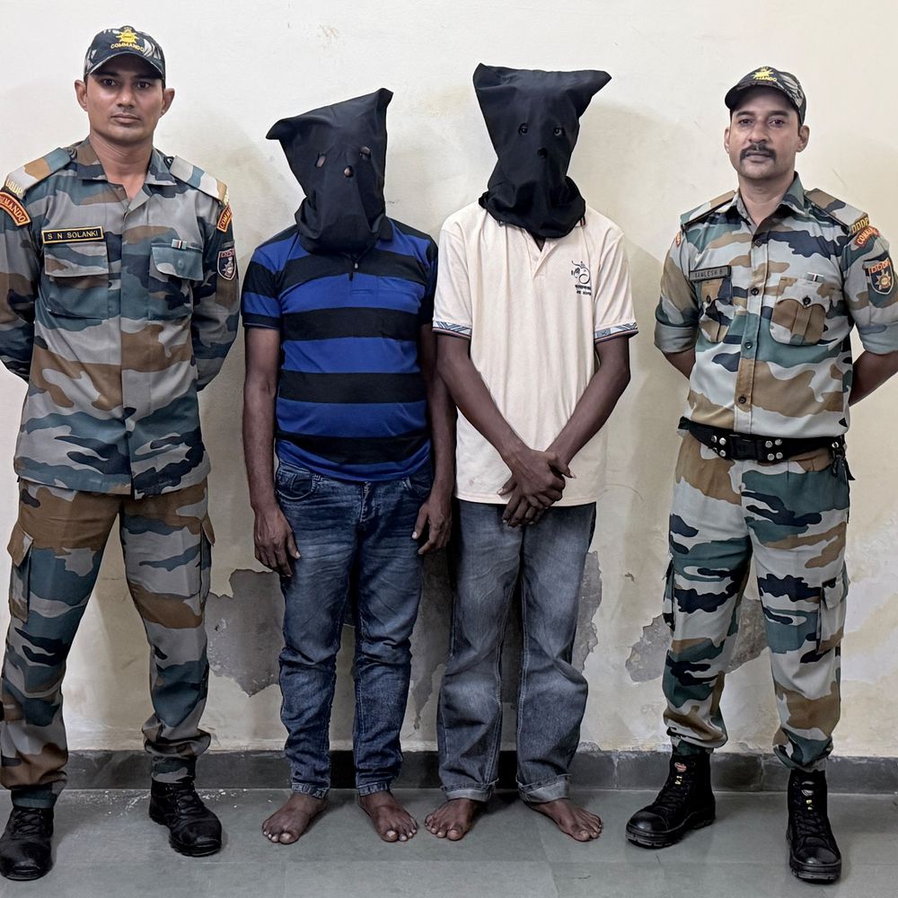 દમણના કાચીગામમાંથી 3.355 કિલો ગાંજો ઝડપાયો:પોલીસે ઉત્તર પ્રદેશના બે શખસોની ધરપકડ કરી, 7 ઓક્ટોબર સુધીના રિમાન્ડ મંજૂર